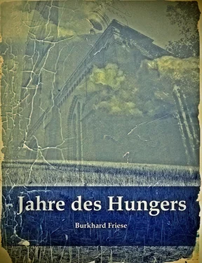 Burkhard Friese Jahre des Hungers обложка книги