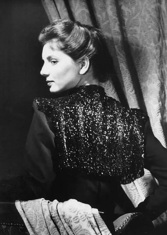 Превращающееся платье из черной шерсти с блестящей накидкой 1940 год - фото 142