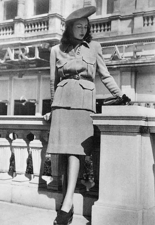 Осеннее пальто из коллекции представленной на Неделе моды в Вене 1943 год - фото 149