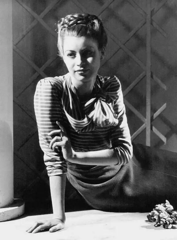 Послеобеденное платье в продольную полоску 1940 год После того как большая - фото 216