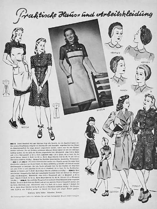 Мода для простых женщин Националсоциалистическая женская вахта 1941 год - фото 221