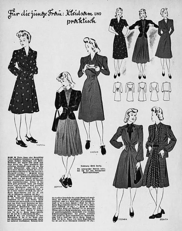 Мода для простых женщин Националсоциалистическая женская вахта 1941 год - фото 222