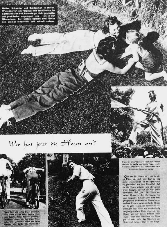 Эмансипация только в собственном саду Ношение брюк женщинами долгое время - фото 235