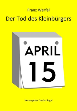 Franz Werfel Der Tod des Kleinbürgers обложка книги