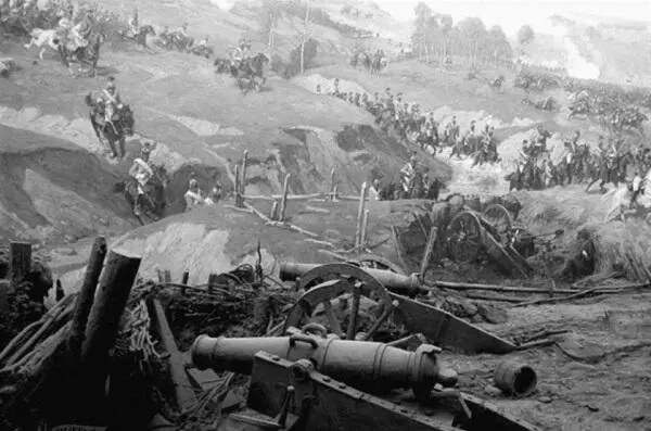 Франц Рубо Фрагмент панорамы Бородинского сражения 1912 г А Шепелюк МИ - фото 53