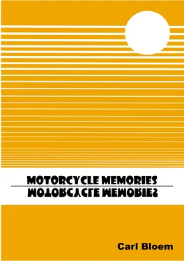 Carl Bloem Motorcycle Memories обложка книги