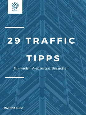 Martina Kloss 29 Traffic Tipps für mehr Webseiten Besucher обложка книги