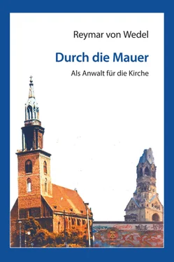 Reymar von Wedel Durch die Mauer – Als Anwalt für die Kirche обложка книги