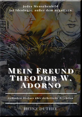 Heinz Duthel Mein Freund Theodor W. Adorno обложка книги