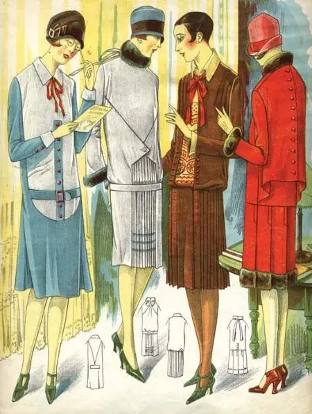 Весенние моды на страницах Женского журнала 1927 год Архив О А - фото 621