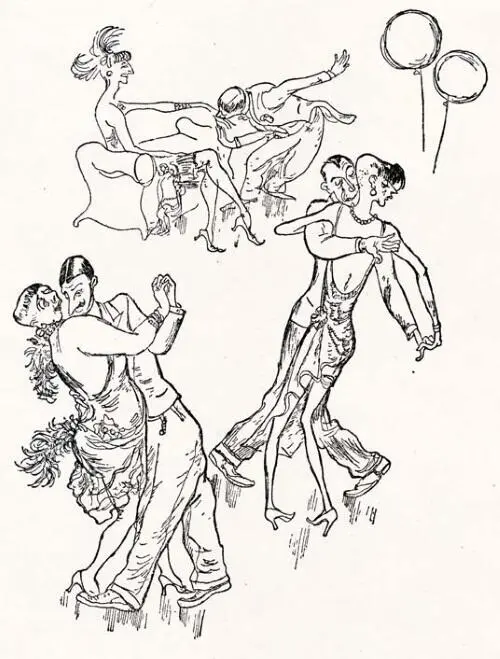 Кукрыниксы Едкая карикатура на флапперов Женский журнал 1929 Архив О А - фото 630