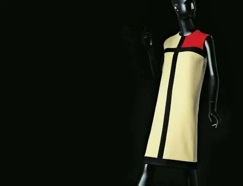 Ив СенЛоран Платье Мондриан 1965 год Институт костюма в Киото - фото 640