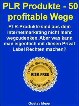 Gustav Meier PLR Produkte - 50 profitable Wege обложка книги