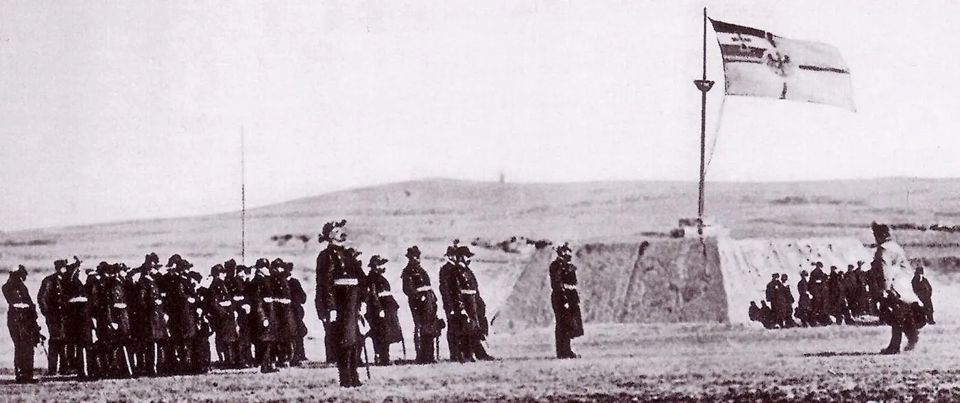 Tsingtau 27 Januar 1898 Parade des Landungskorps des 1 Klasse Kreuzers - фото 41
