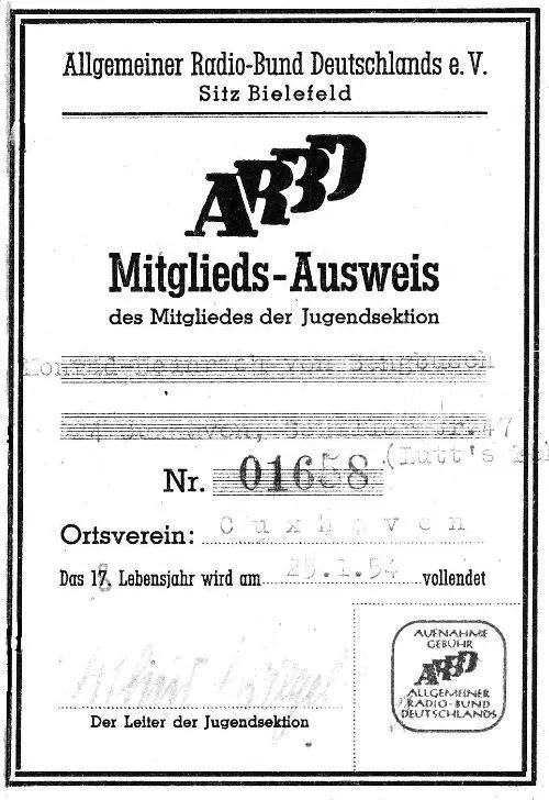 Ein alter Marinefunker Ernst Reinartz betrieb im gleichen Haus wie der ARBD - фото 19