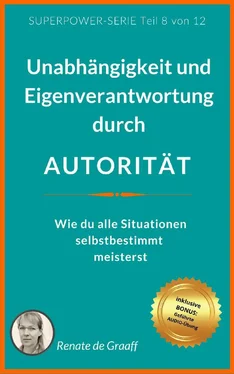 Renate de Graaff AUTORITÄT - Unabhängigkeit & Eigenverantwortung обложка книги