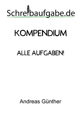 Andreas Günther Schreibaufgabe Kompendium обложка книги