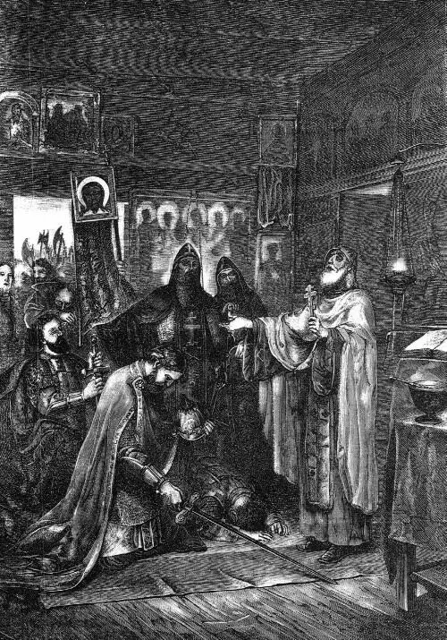 Преподобный Сергий Радонежский благословляет великого князя Дмитрия Ивановича - фото 11