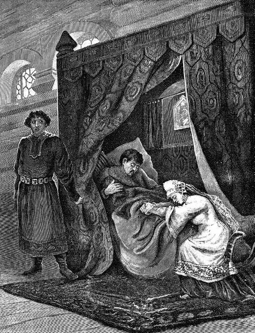 Великая княгиня Евдокия у ложа умирающего мужа Художник ВВ Муйжель Поход - фото 14