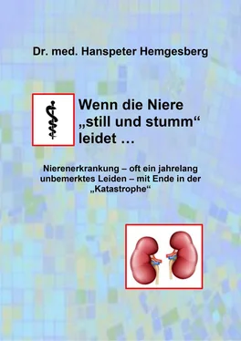 Hanspeter Hemgesberg Wenn die Niere still & stumm leidet обложка книги