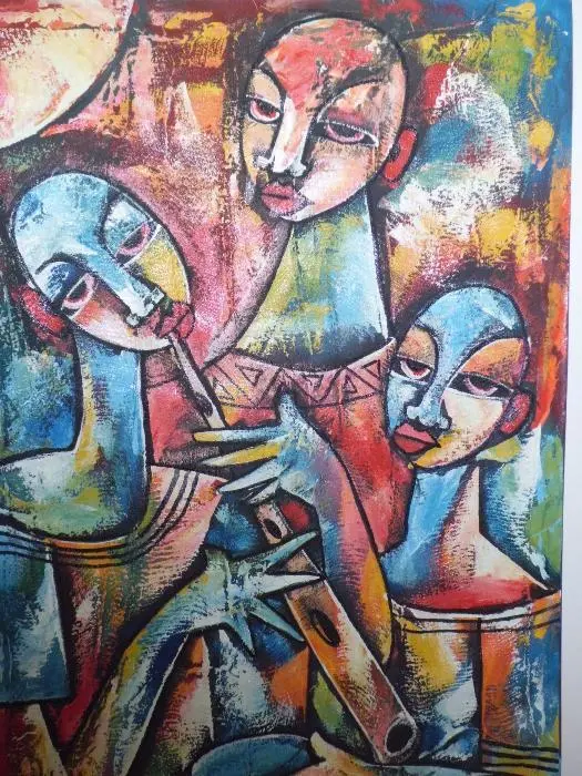 Afrikanische Kunst Am nächsten Tag machen wir einen Ausflug mit dem Minibus - фото 3
