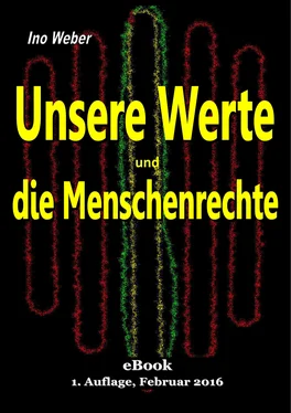 Ino Weber Unsere Werte und die Menschenrechte обложка книги