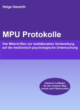 Helge Hanerth MPU Protokolle обложка книги