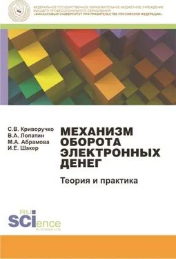 Ирина Шакер Механизм оборота электронных денег. Теория и практика. Монография обложка книги