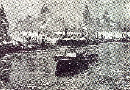 Meine Vaterstadt Stettin Schiffe auf der Oder Im Januar 1935 in Stettin - фото 6