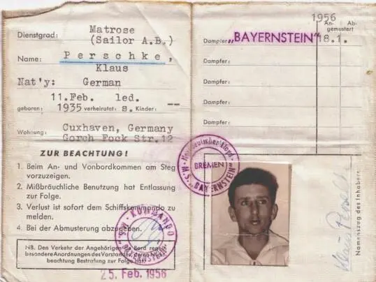 Mein NDL Ausweis für die BAYERNSTEIN den ich im Ausland an Land immer bei mir - фото 11