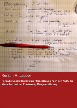 Kerstin A. Jacobi Formulierungshilfen für eine Pflegeplanung nach den AEDL für Menschen mit der Erkrankung Mangelernährung обложка книги