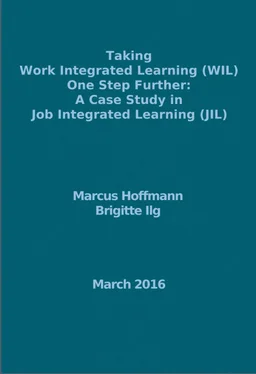 Marcus Hoffmann Taking Work Integrated Learning (WIL) One Step Further: A Case Study in Job Integrated Learning (JIL) обложка книги