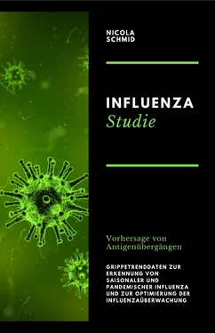 Nicola Schmid Influenza Studie Vorhersage von Antigenübergängen Grippetrenddaten zur Erkennung von saisonaler und pandemischer Influenza und zur Optimierung der Influenzaüberwachung обложка книги