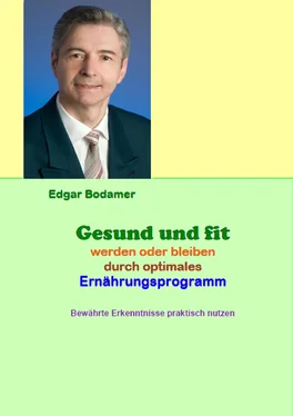 Edgar Bodamer Gesund und fit werden oder bleiben durch optimales Ernährungsprogramm обложка книги