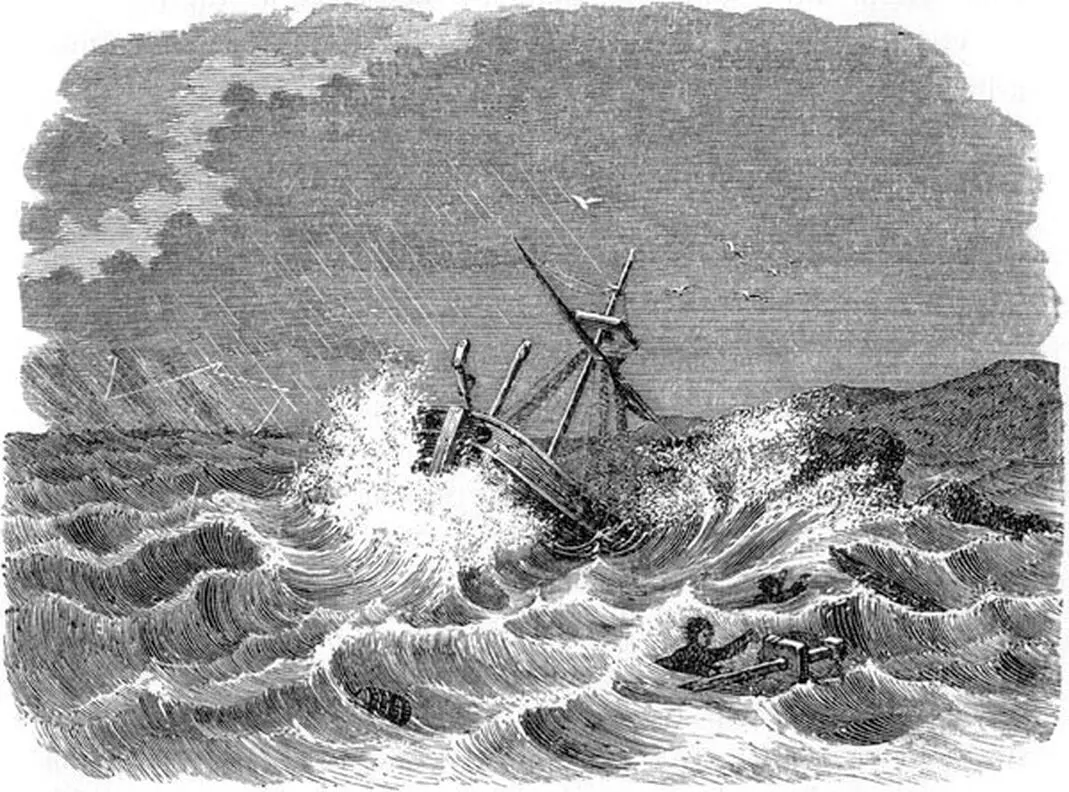 Des Schiffes Untergang Die Schiffsleute ruderten rastlos um das Land zu - фото 5