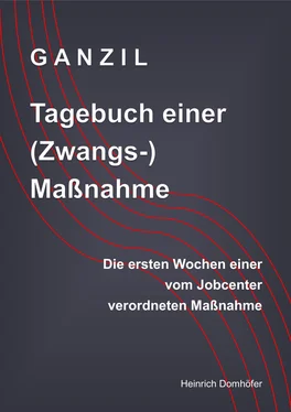 Heinrich Domhöfer GANZIL - Tagebuch einer (Zwangs-) Maßnahme обложка книги