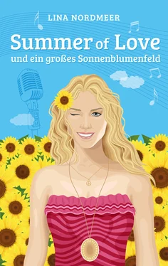 Lina Nordmeer Summer of Love und ein großes Sonnenblumenfeld обложка книги
