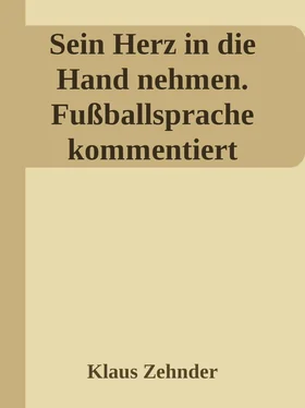 Klaus Zehnder Sein Herz in die Hand nehmen. Ein kleines Kompendium des Fußballs anhand der Kommentierung zentraler Fachbegriffe обложка книги