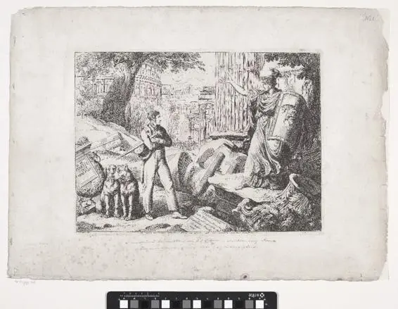 Abbildung 1 Prent met Bartolomeo Pinelli en Roma Bartolomeo Pinelli 1818 - фото 2
