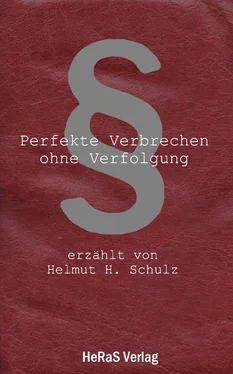 Helmut H. Schulz Perfekte Verbrechen ohne Verfolgung обложка книги