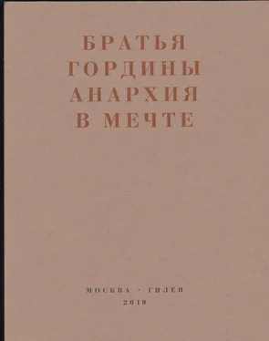 Братья Гордины Анархия в мечте. Публикации 1917–1919 годов и статья Леонида Геллера «Анархизм, модернизм, авангард, революция. О братьях Гординых» обложка книги