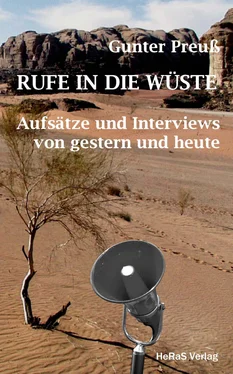 Gunter Preuß Rufe in die Wüste обложка книги