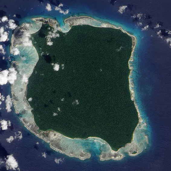 Luftbild von Nord Sentinel Foto Google Earth Während die Welt eine - фото 2