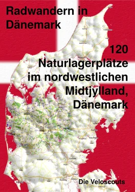 Die Veloscouts 120 Naturlagerplätze im nordwestlichen Midtjylland, Dänemark обложка книги