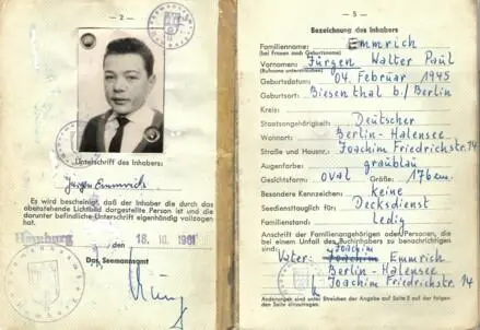Meine monatliche Heuer Gehalt betrug 90 DM brutto Kost und Logis natürlich - фото 13
