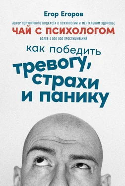 Егор Егоров Чай с психологом. Как победить тревогу, страхи и панику обложка книги