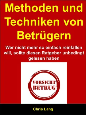 Chris Lang Methoden und Techniken von Betrügern обложка книги