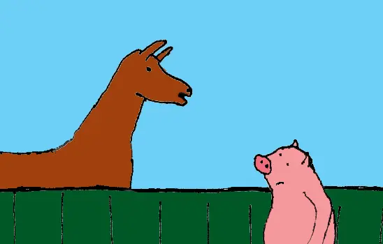 Es sprach das Lama zu dem Schwein ich wünscht so sehr ein Mensch zu sein - фото 5
