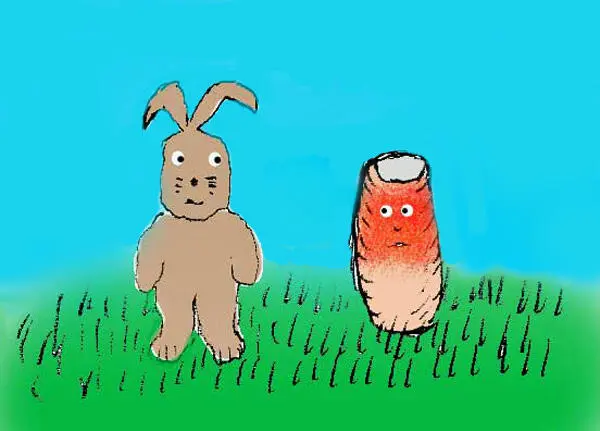 Leicht erhitzt blickte der Hase leicht errötet war die Vase Welch ein Hase - фото 4