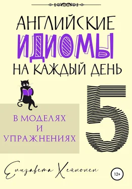 Елизавета Хейнонен Английские идиомы на каждый день в моделях и упражнениях – 5 обложка книги